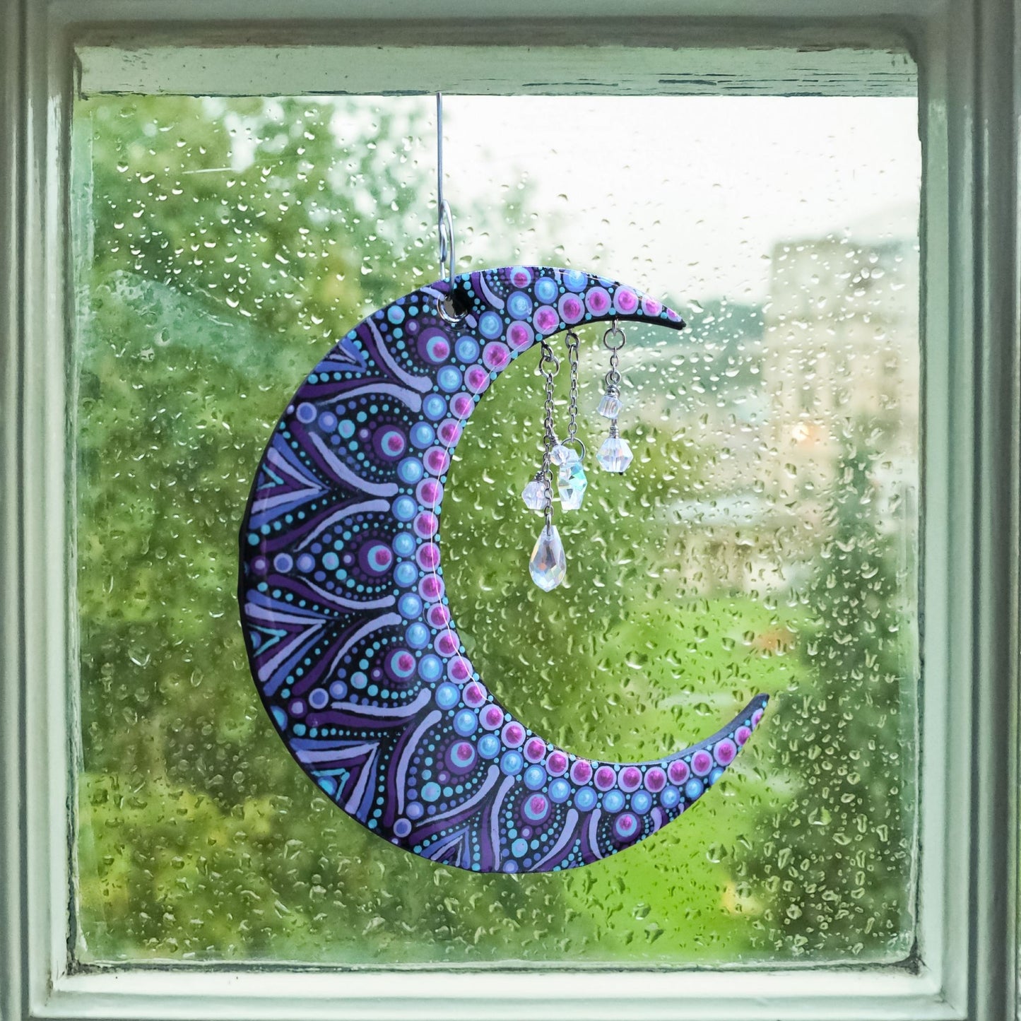Mandala Moon Suncatcher