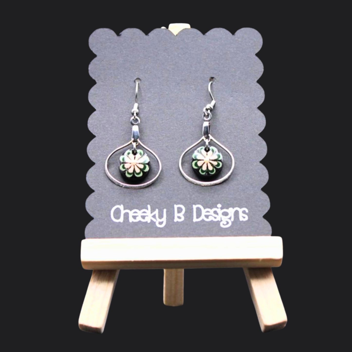 Petite Flower Teardrop Earrings