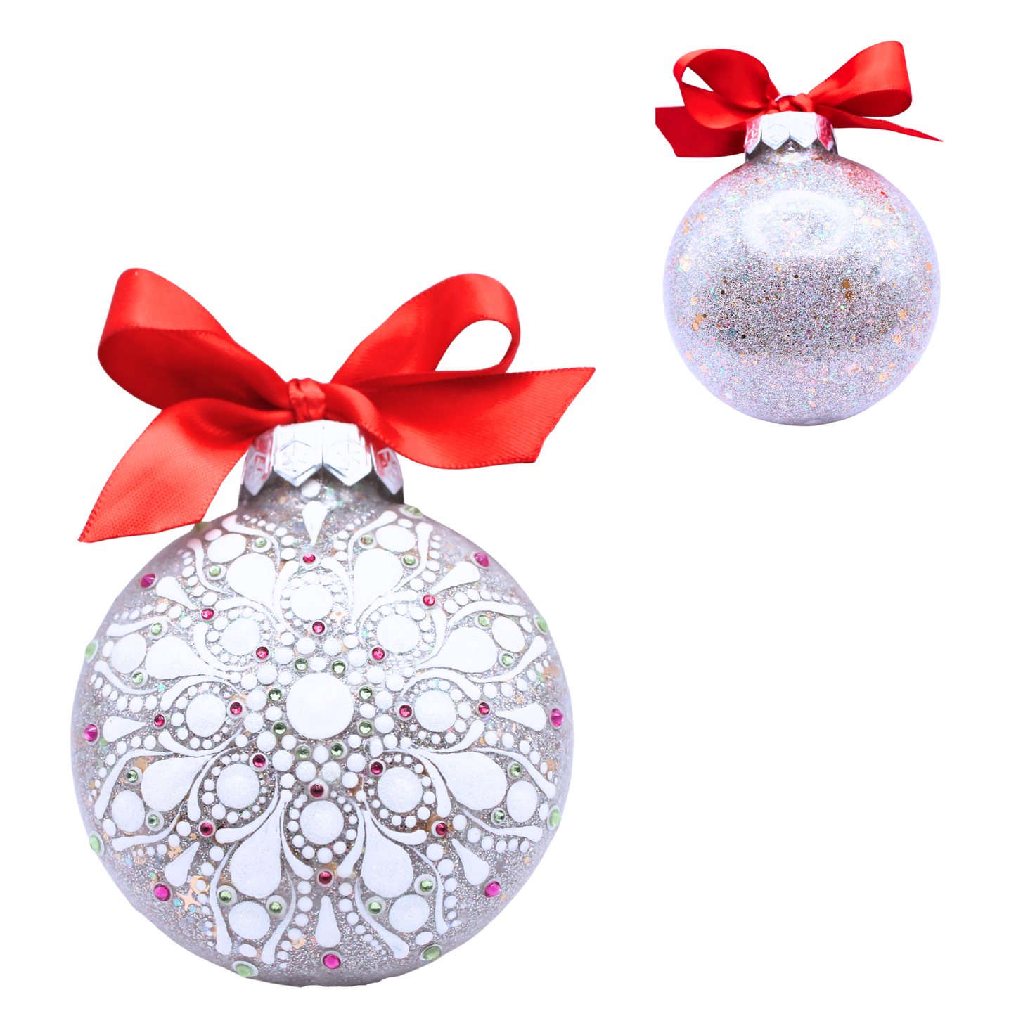 3" Glitter Mandala Ornament