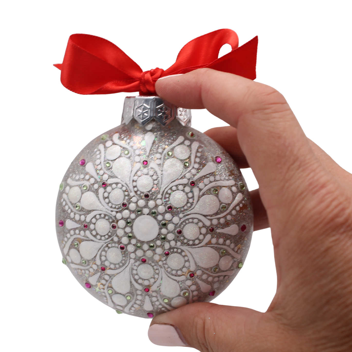 3" Glitter Mandala Ornament