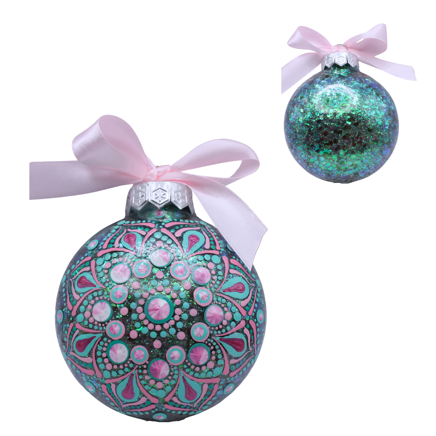 3" Glitter Mandala Ornament