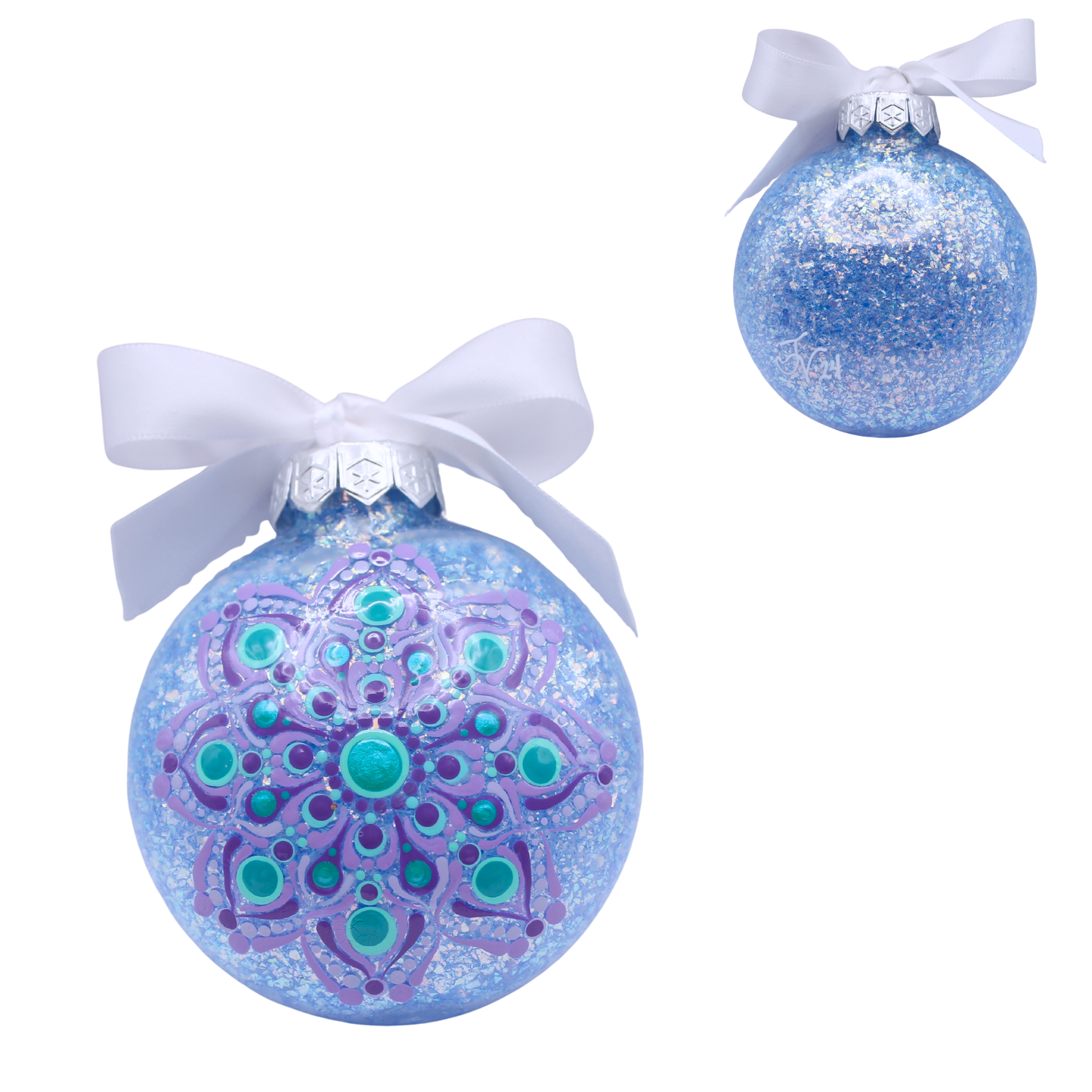 3" Glitter Mandala Ornament