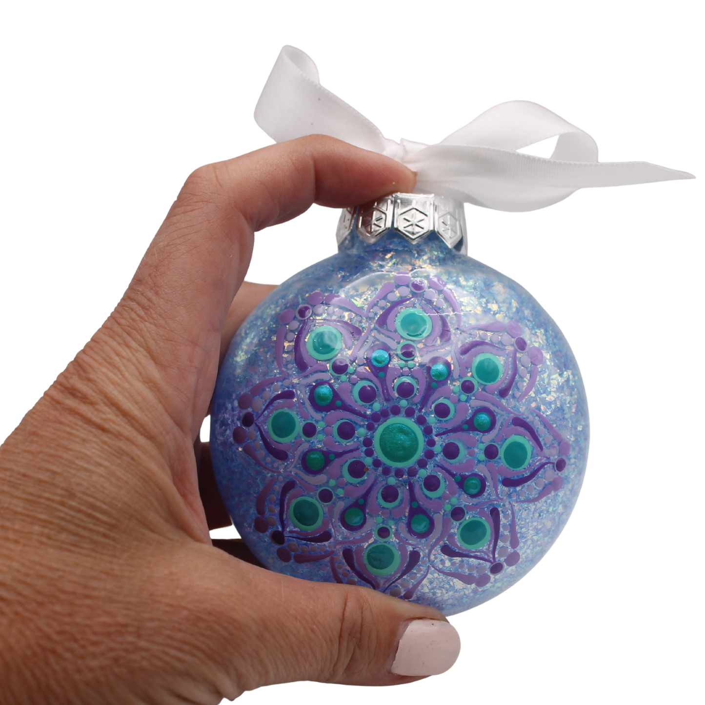 3" Glitter Mandala Ornament