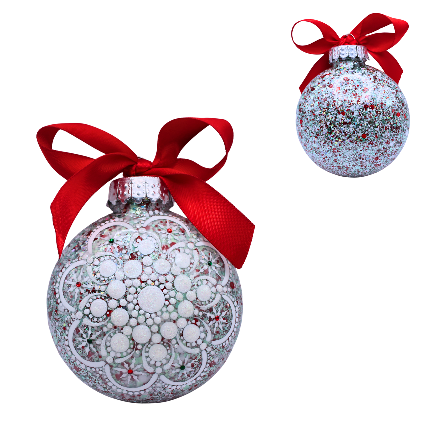 3" Glitter Mandala Ornament