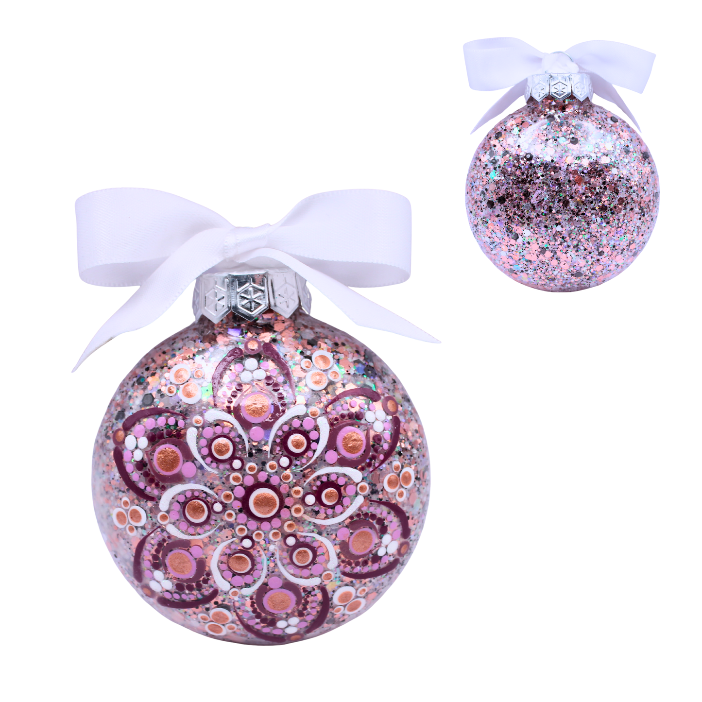 3" Glitter Mandala Ornament