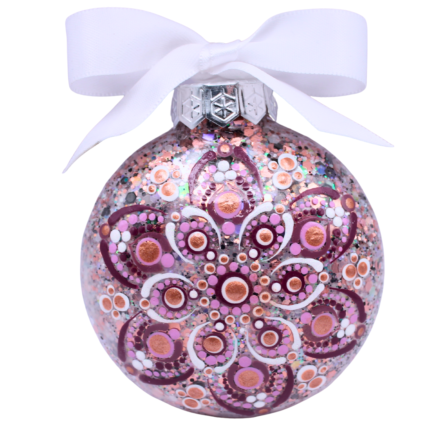 3" Glitter Mandala Ornament
