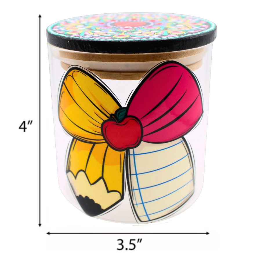 Teacher Appreciaton Mandala Glass Jar
