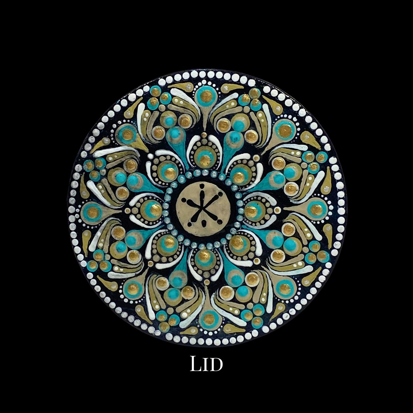 Sand Dollar Mandala Glass Jar