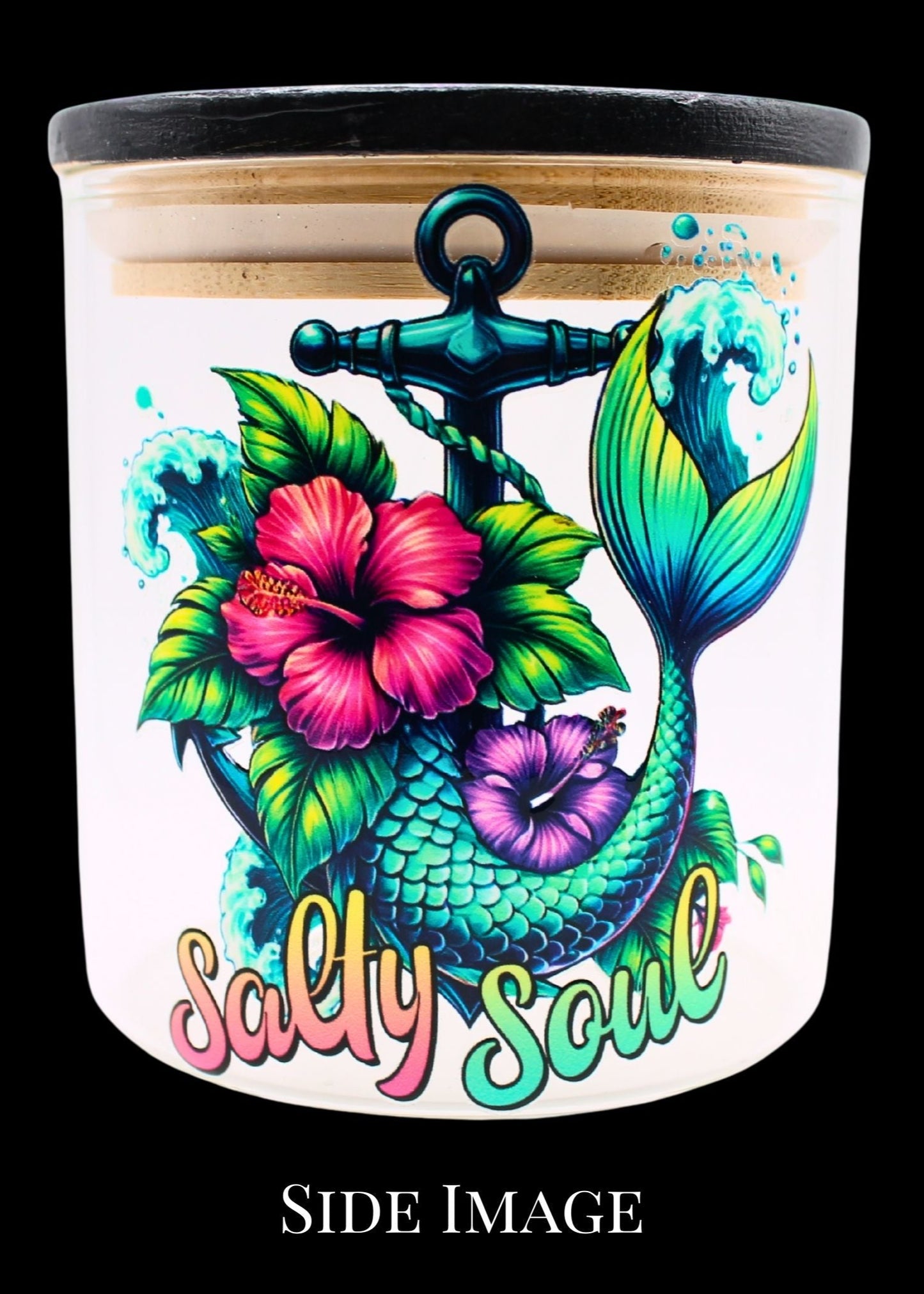 "Stay Salty" Mandala Glass Jar