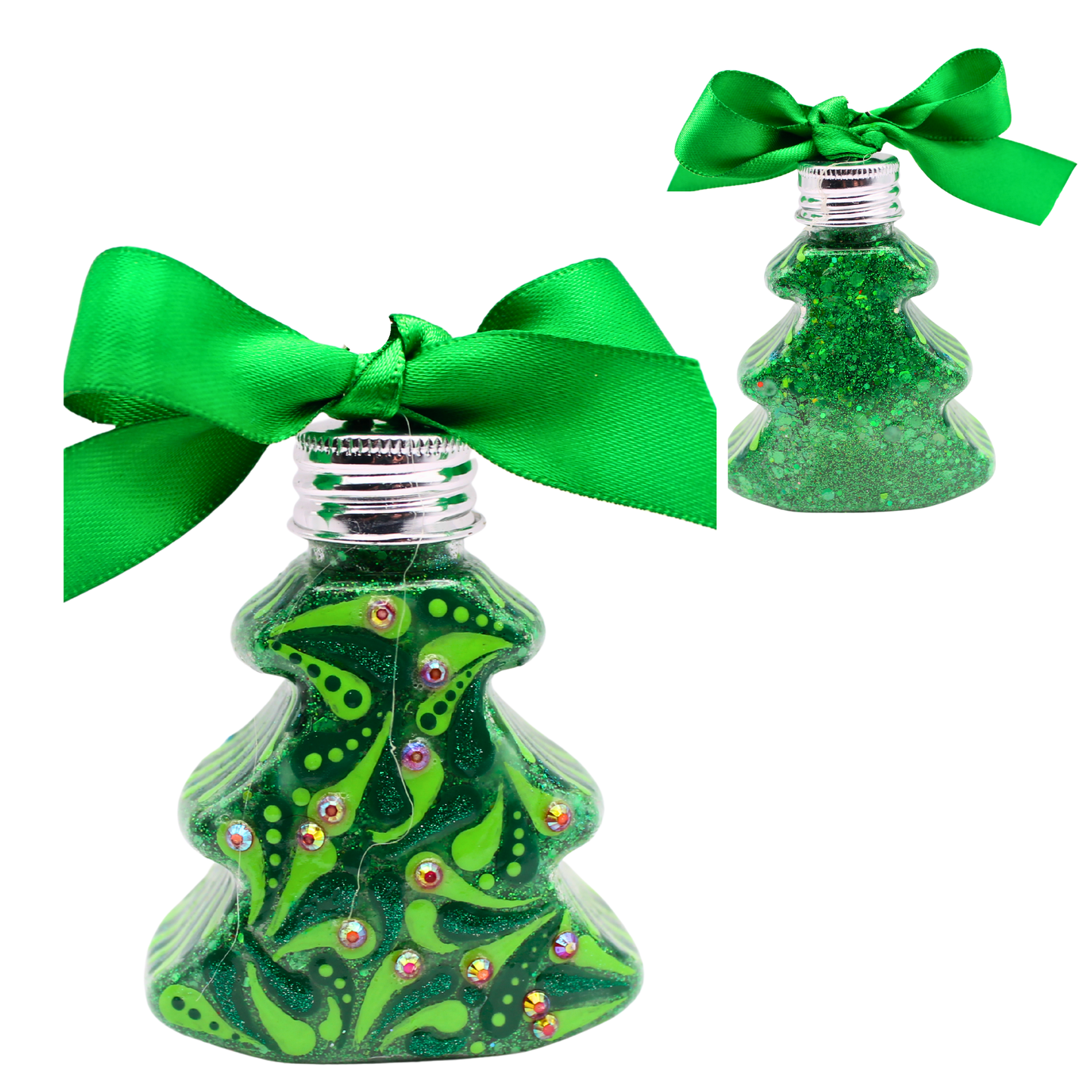 2.75" Glitter Christmas Tree  Ornament