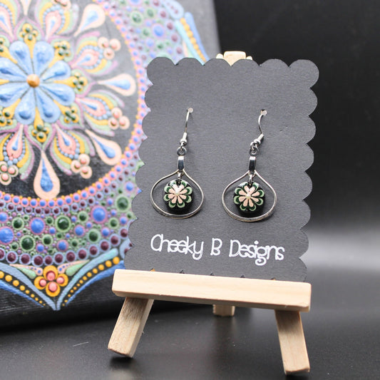 Petite Flower Teardrop Earrings