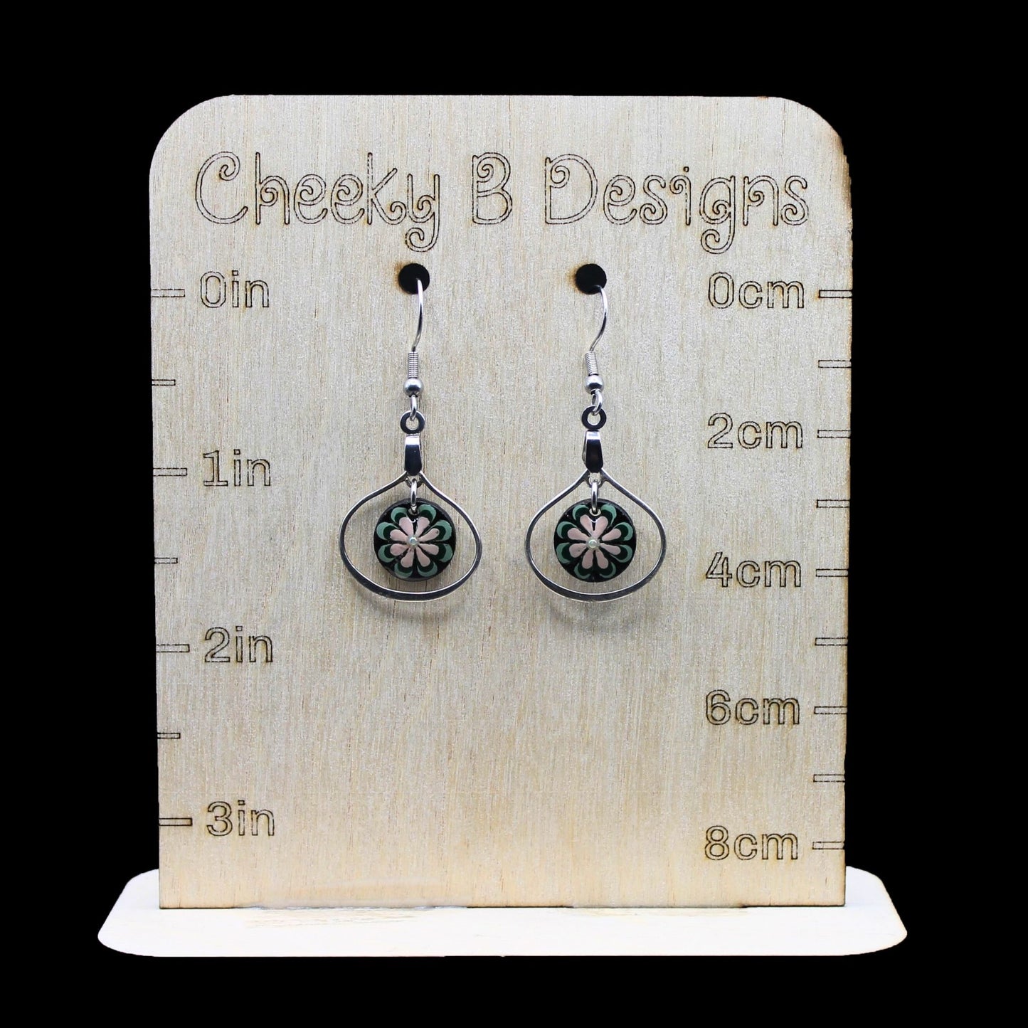 Petite Flower Teardrop Earrings