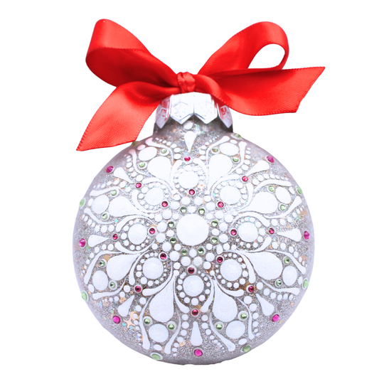 3" Glitter Mandala Ornament