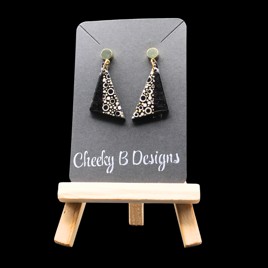 Midnight Dotwork Dangles