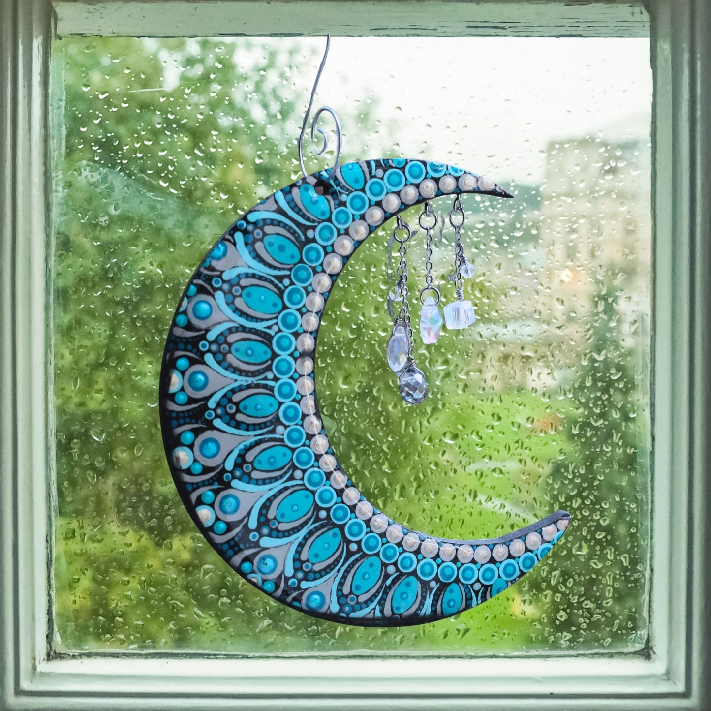Mandala Moon Suncatcher