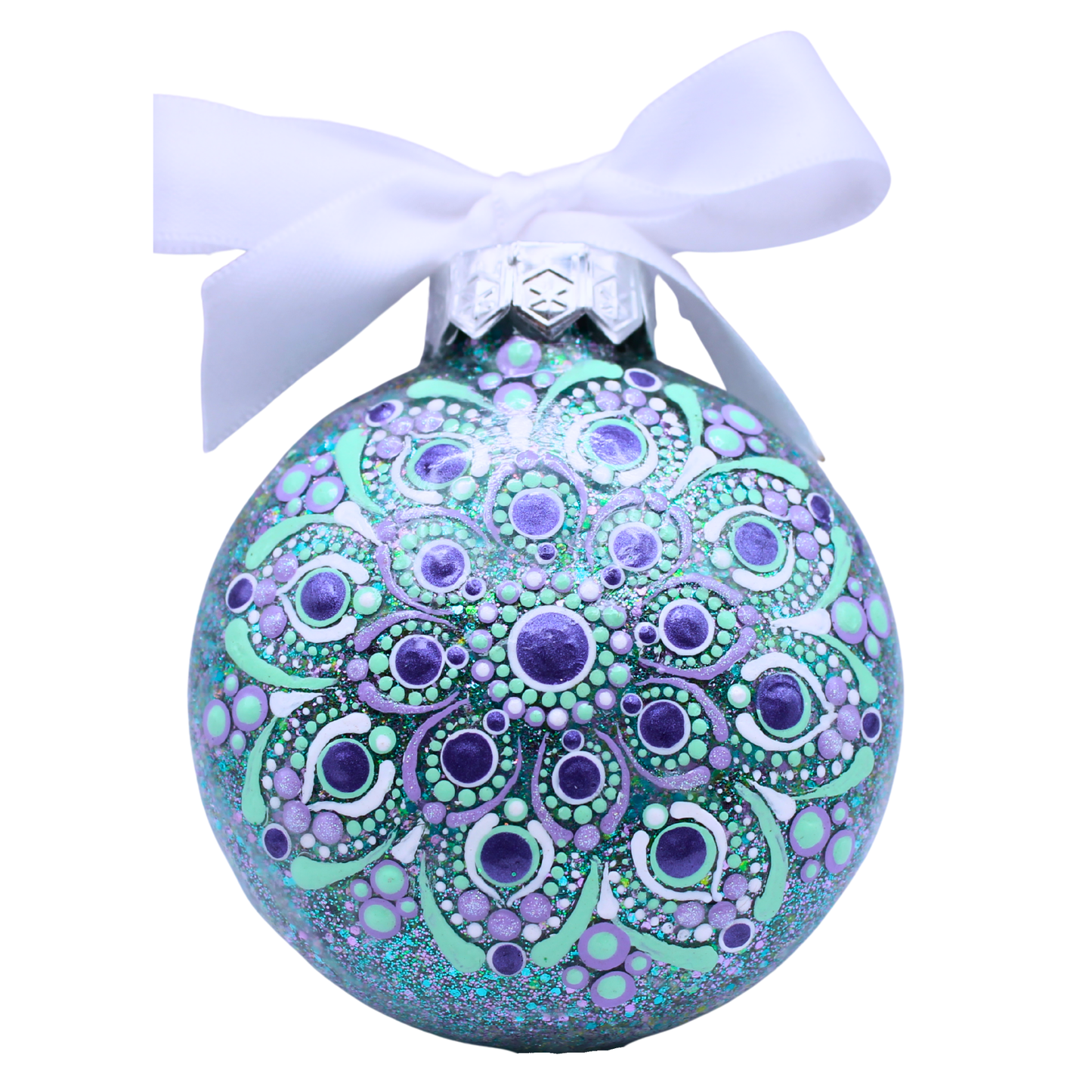 3" Glitter Mandala Ornament