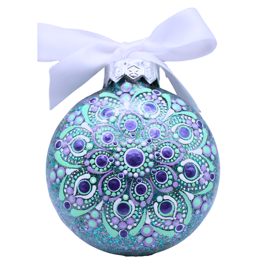 3" Glitter Mandala Ornament
