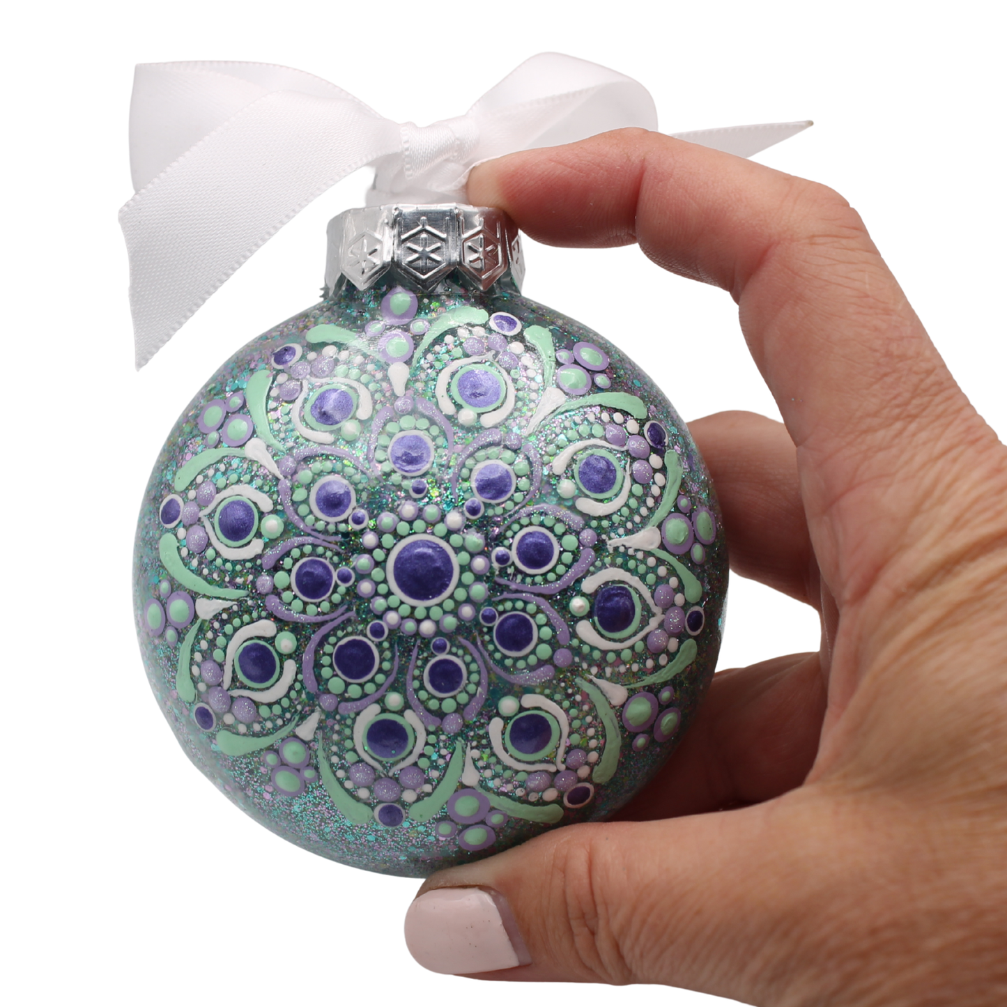 3" Glitter Mandala Ornament