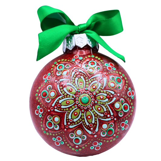 3" Glitter Mandala Ornament