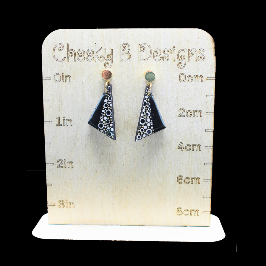 Midnight Dotwork Dangles