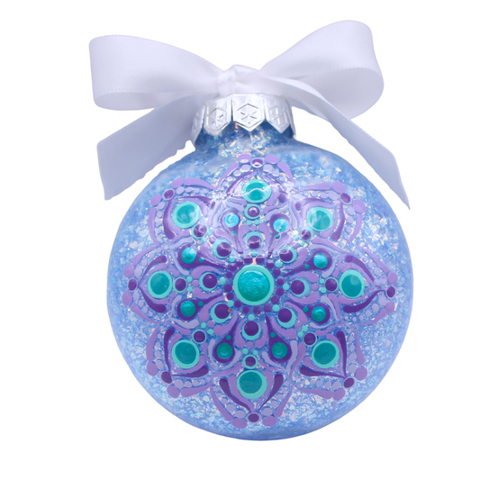 3" Glitter Mandala Ornament