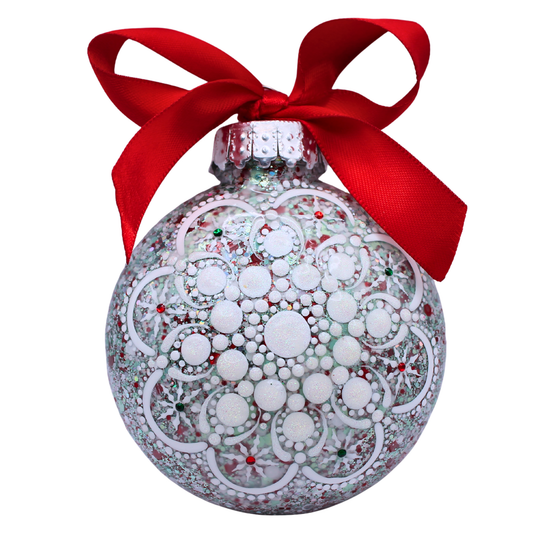 3" Glitter Mandala Ornament