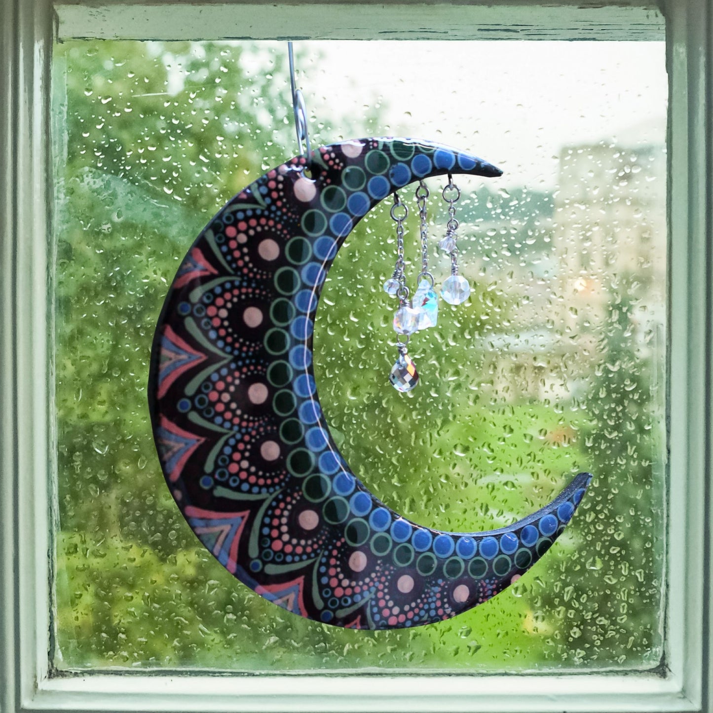 Mandala Moon Suncatcher