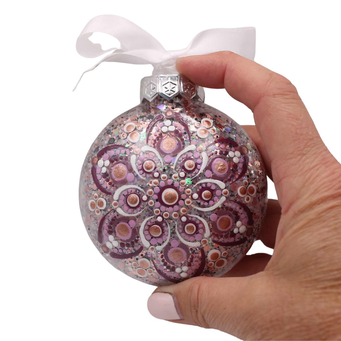 3" Glitter Mandala Ornament