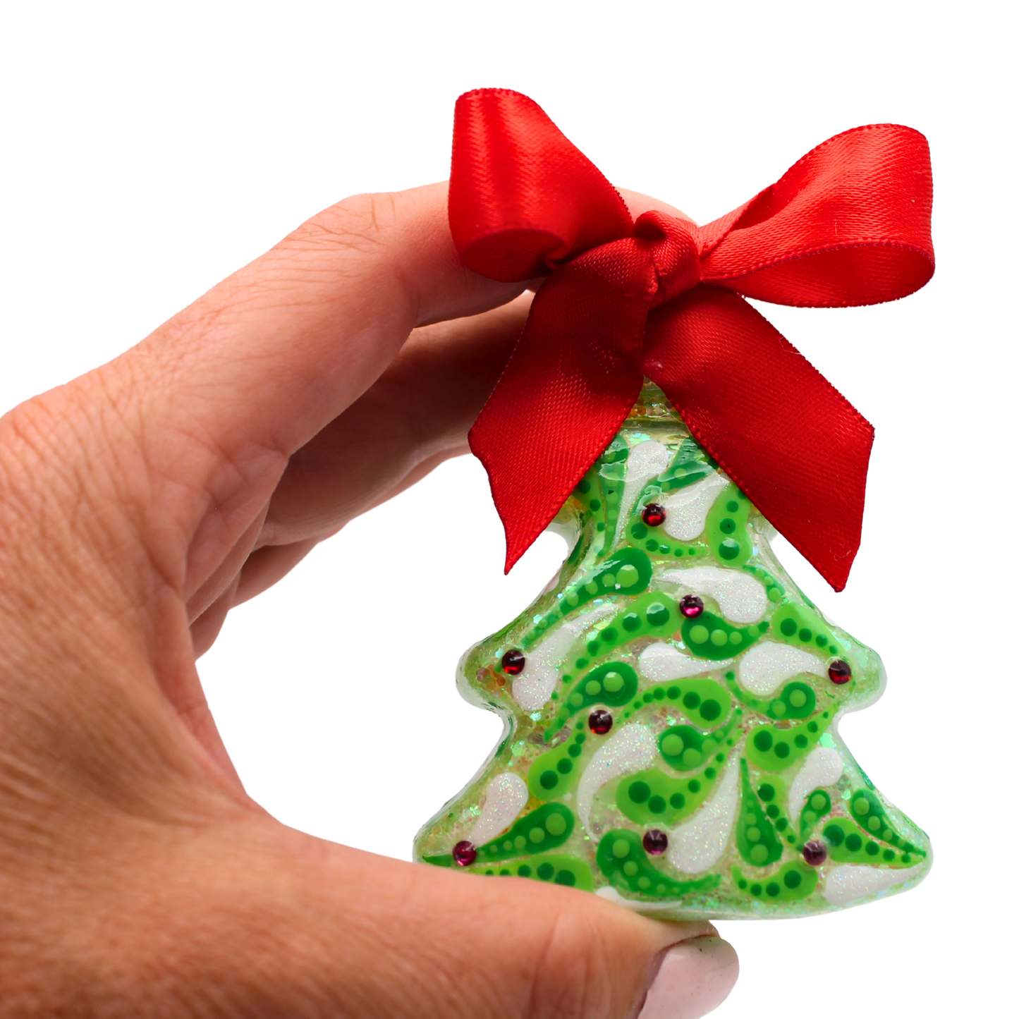 2.75" Glitter Christmas Tree  Ornament