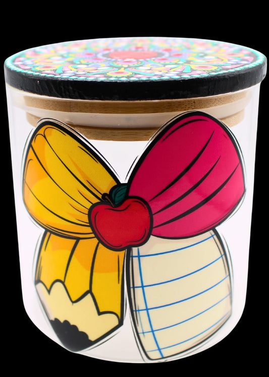 Teacher Appreciaton Mandala Glass Jar