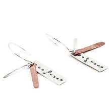 Load image into Gallery viewer, Go Away Rectangle Earrings
