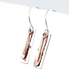 Load image into Gallery viewer, Go Away Rectangle Earrings
